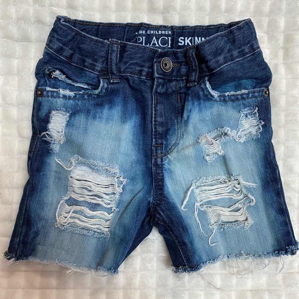 Etsy Small Shop Distressed Denim Shorts - Size 3T